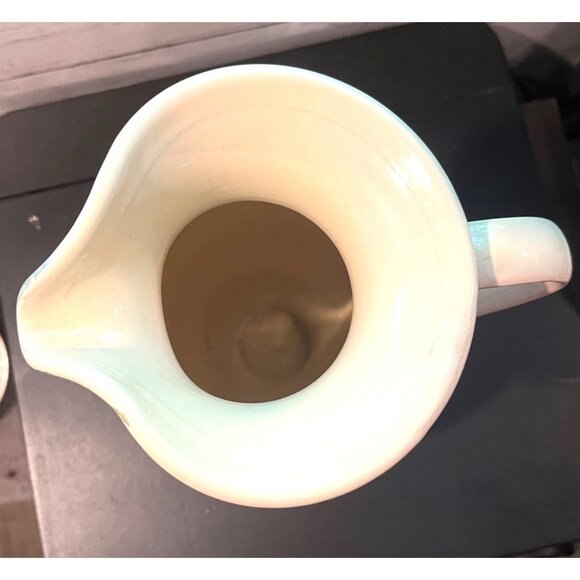 Hand-Painted Italian Bellini Ceramic Pitcher With Fruit & Leaf Design - Picture 5 of 6